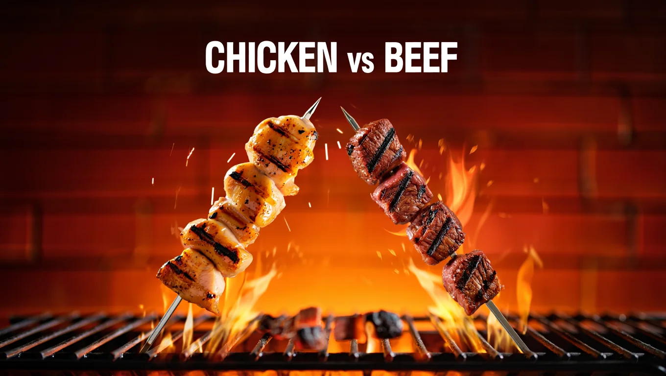 Chicken Kabob vs Beef Kabob